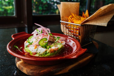 Citrus Ceviche de Gambas y Bacalao
