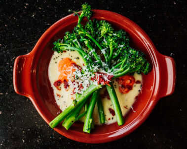 Grilled Broccolini al Romesco